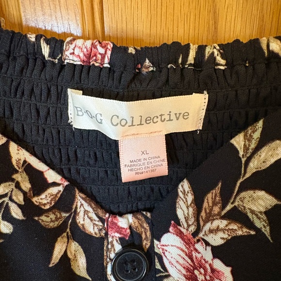 B.O.G. Collective.MIDI Tea Length Boho Floral Dress XL NWOT Cottagecore - Picture 4 of 5
